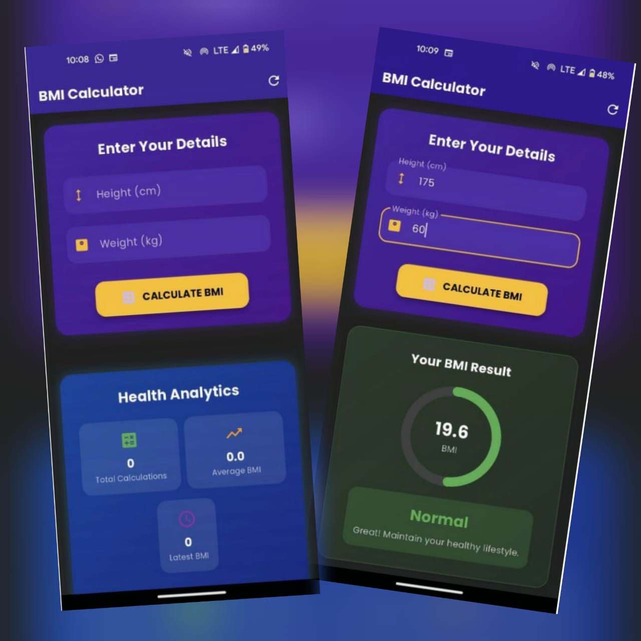 BMI Calculator by Muhammad Tayyab